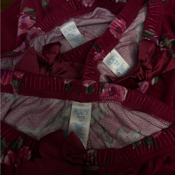 Children’s Place (3) Girls Floral Pajama Set “Beautiful Like Mom” - XXL, XL, M - Picture 2 of 7